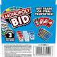 Monopoly Bid Game - Quick-Playing Card Game for 4 Players, Ages 7+, Multicolor, Model F1699100
