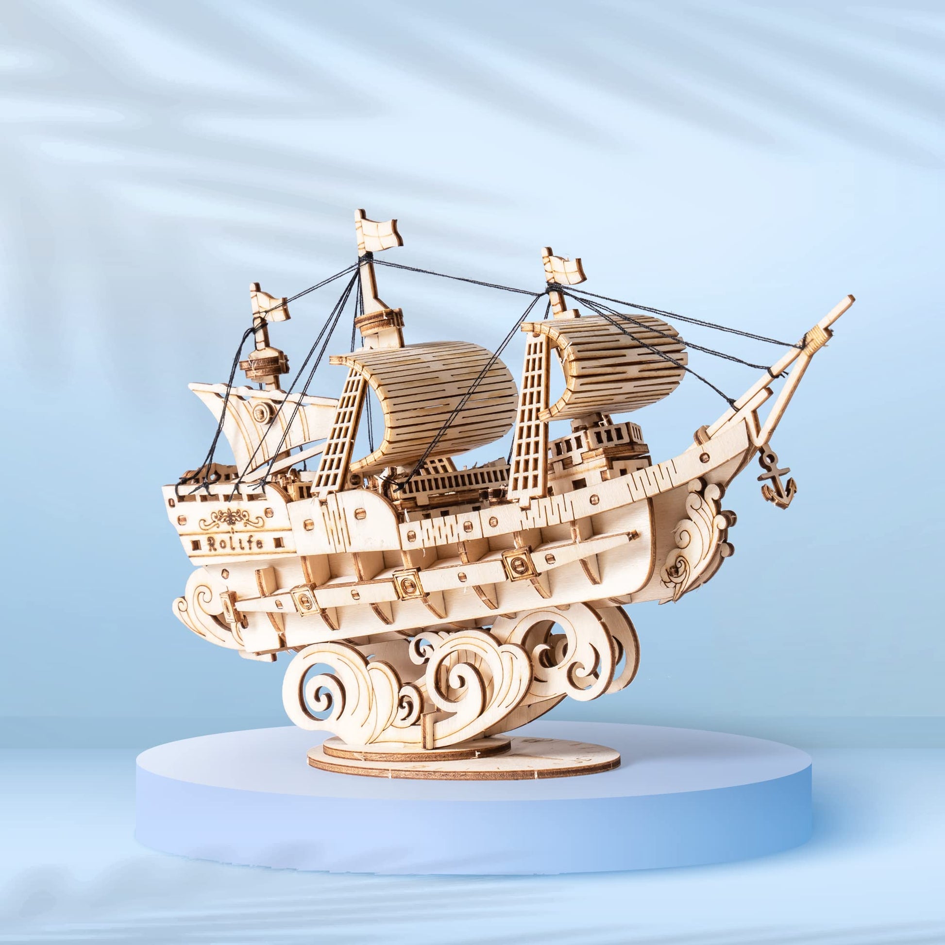 Rolife 3D Wooden Puzzles Model Kit For Adults To Build, Wooden Model Ship Series Sailing Ship Building Model Kit, Diy Crafts Hob