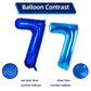 Number 7 Balloon 40 Inch, Dark Blue Big Number Balloon, Giant Foil 7 Balloons Number, Helium 7Th Birthday Balloons For Kids Boys