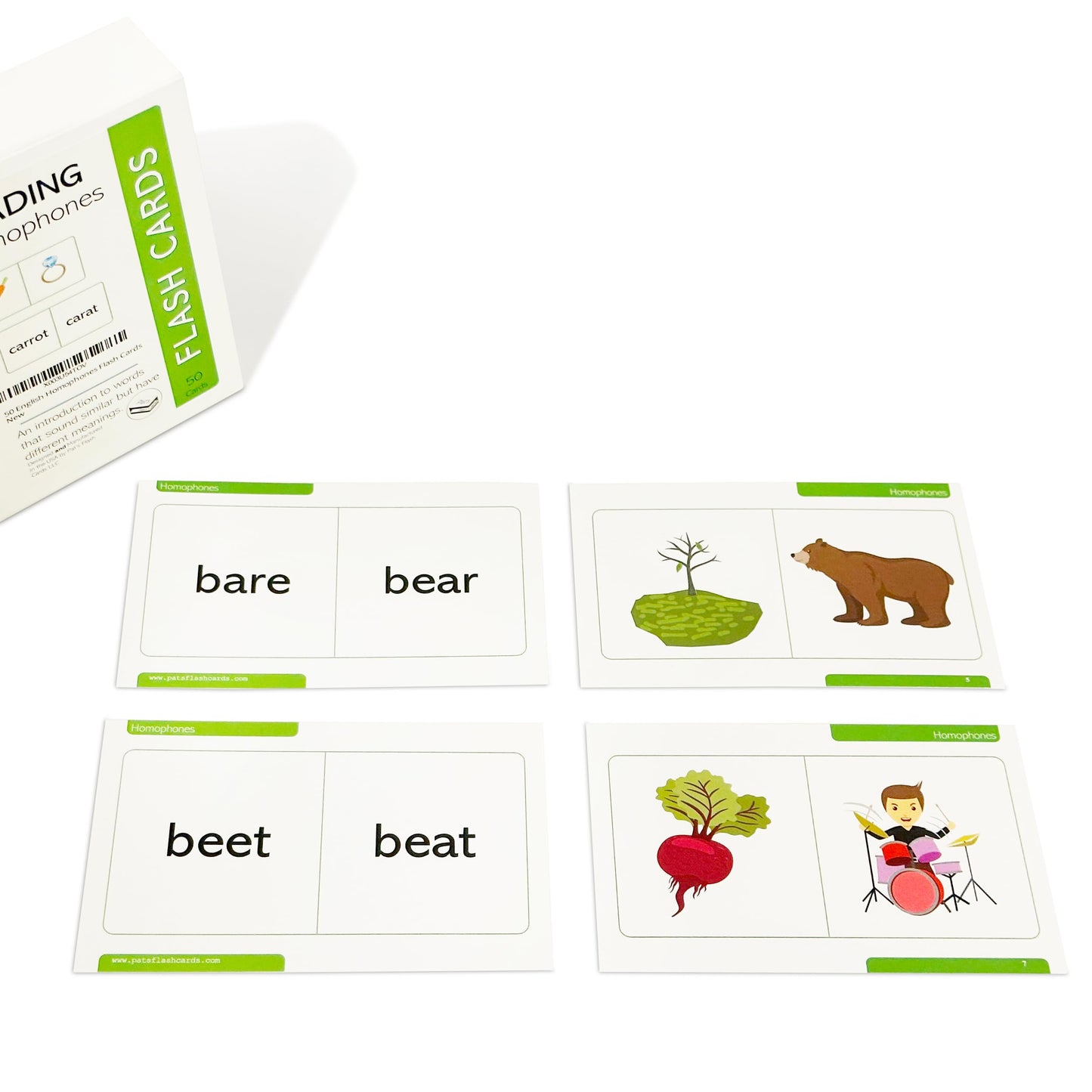Pat'S Flash Cards 50 English Homophones Flash Cards