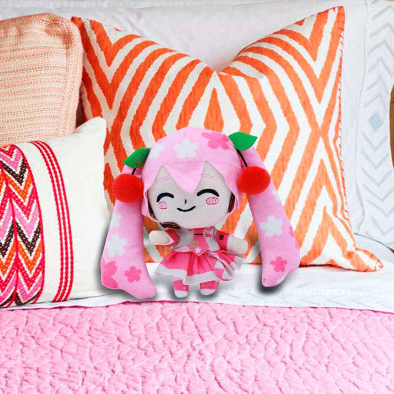 Just Toys Llc Hatsune Miku 6'' Plush (Pink Sakura Outfit)