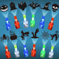 LAKULIO 36pcs Halloween LED Finger Lights, Halloween Party Favors for Kids Halloween LED Light Up Toys Classroom Rewards Gifts, 