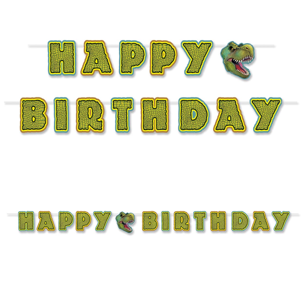 Beistle Birthday Dinosaur Streamer