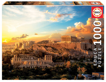Educa - Acropolis Of Athens - 1000 Piece Jigsaw Puzzle - Puzzle Glue Included - Completed Image Measures 26.8' X 18.9' - Ages 14+ (18489)
