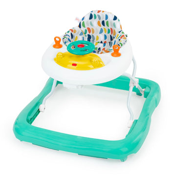 Bright Starts Ready To Roll Lights & Sounds Walker With Steering Wheel And Car Sounds, Removable Electronic Toy Station, 6-12 Mo