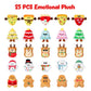 Emotional Plush Advent Calendar 2025 for Kids or Teens  with 25 PCS Mini Collectible Plushies  Stocking Stuffers  Unique Christmas Gift for for Kids  Teens & mature-themeds  Cute Plush Pals for Christmas Countdown