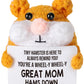 Funny Handmade Crochet Hamster - Small gifts for mom from Daughters Son Unique & Thoughtful Birthday Presents for mom Step Mother in Law Mother's Day Emotionally affirming Think You gifts for women