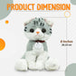 Made By Aliens Adorable Cat Stuffed Animal Plush Toy - enhanced Quality 8 Inch Soft and Cuddly Kitten with Cute Collar - Perfect for Kids  Cat Lovers  and All Ages (Mitty The Tabby Kitty)