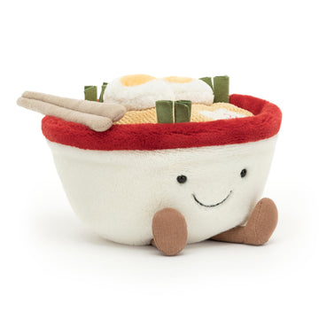 Jellycat Amuseables Ramen Stuffed Toy, 6.5 Inches | Food Plush | Fun Gift Idea