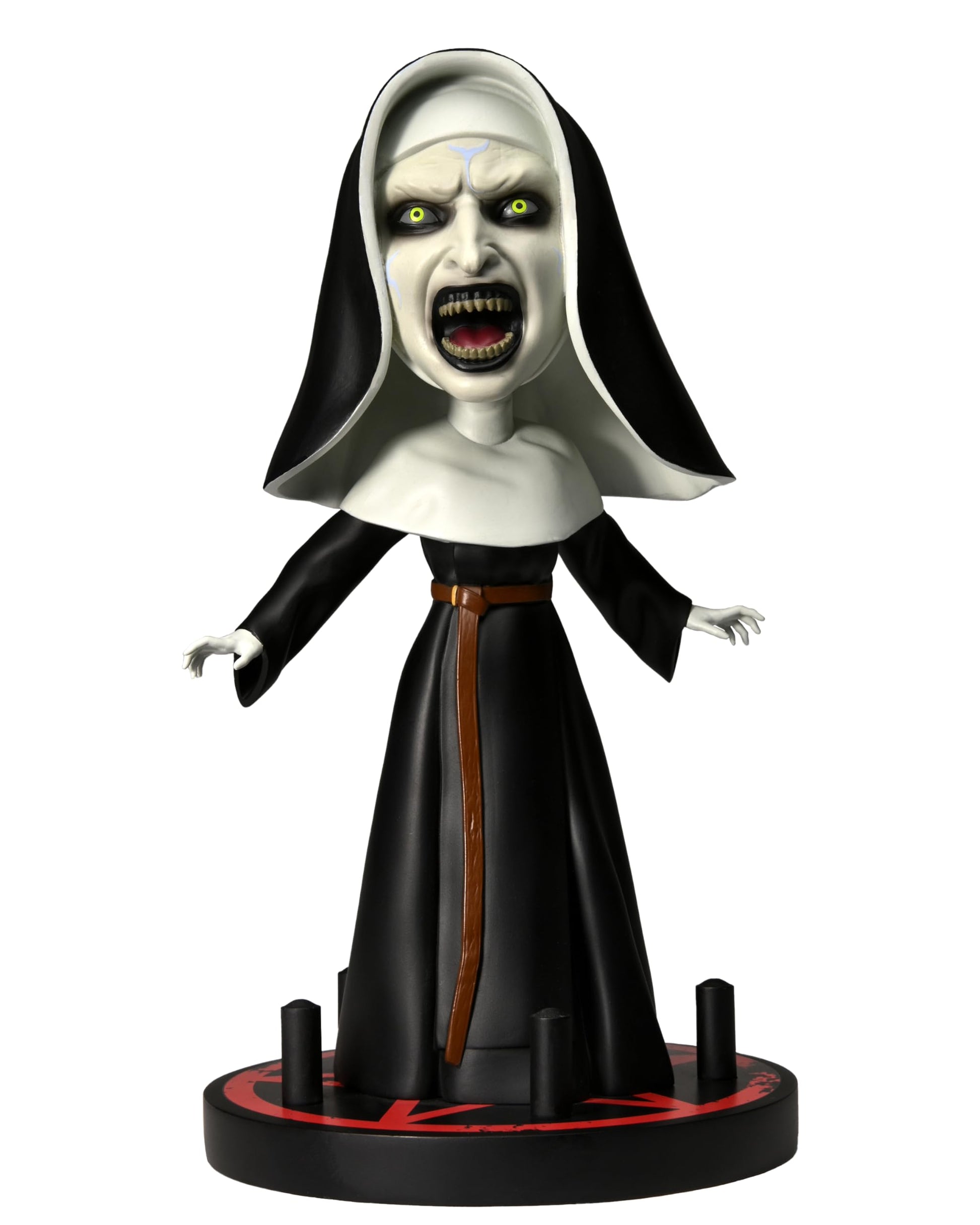 NECA The Conjuring Universe The Nun |Collectible Horror Movie Officially Licensed Figure, Head Knocker Hand-Painted, 8.5 Tall