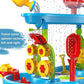 TEMI Kids Sand Water Table , 3-Tier Sand Table and Rain Showers Splash Pond Water Table Toys, Activity Sensory Play Table Beach