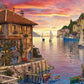 Puzzles for mature-themeds 1000 Pieces Mediterranean Harbor Jigsaw Puzzles Environmentally Friendly No Odor Challenging Educational Fun Family Holiday Activities Games Toys Gifts  Finished Size 27 x 20