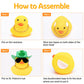 wonuu Rubber Duck St. Patrick's Day Decorations Patrick's Day Party Favors Supplies Duck Lucky Green Shamrocks Hat Car Rubber Du