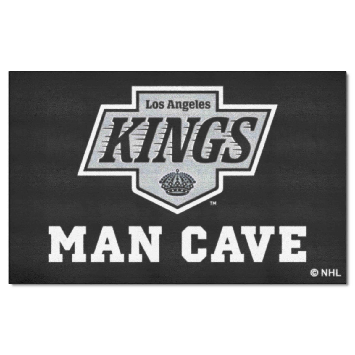 FANMATS 14439 Los Angeles Kings Man Cave UltiMat Rug - 5ft. x 8ft. | Sports Fan Area Rug, Home Decor Rug and Tailgating Mat