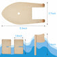 Deekin 24 Pcs DIY Toy Wooden Boats Kit for Crafts Bulk Mini Sailboat Model Rubber Band Paddle Boat Craft Paint Toys for Kids Bir