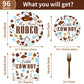 My First Rodeo Birthday Party Supplies - Western Cowboy 1St Party Decorations For Boy Baby Shower My First Rodeo Plates Napkin F