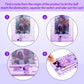 Skylety 5 Pcs Money Puzzle Box Gift Card Box Plastic Puzzle Card Holder Fun Maze Intellectual Pinball Machine Game for Teens and mature-themeds Birthday Party Favors(Purple)