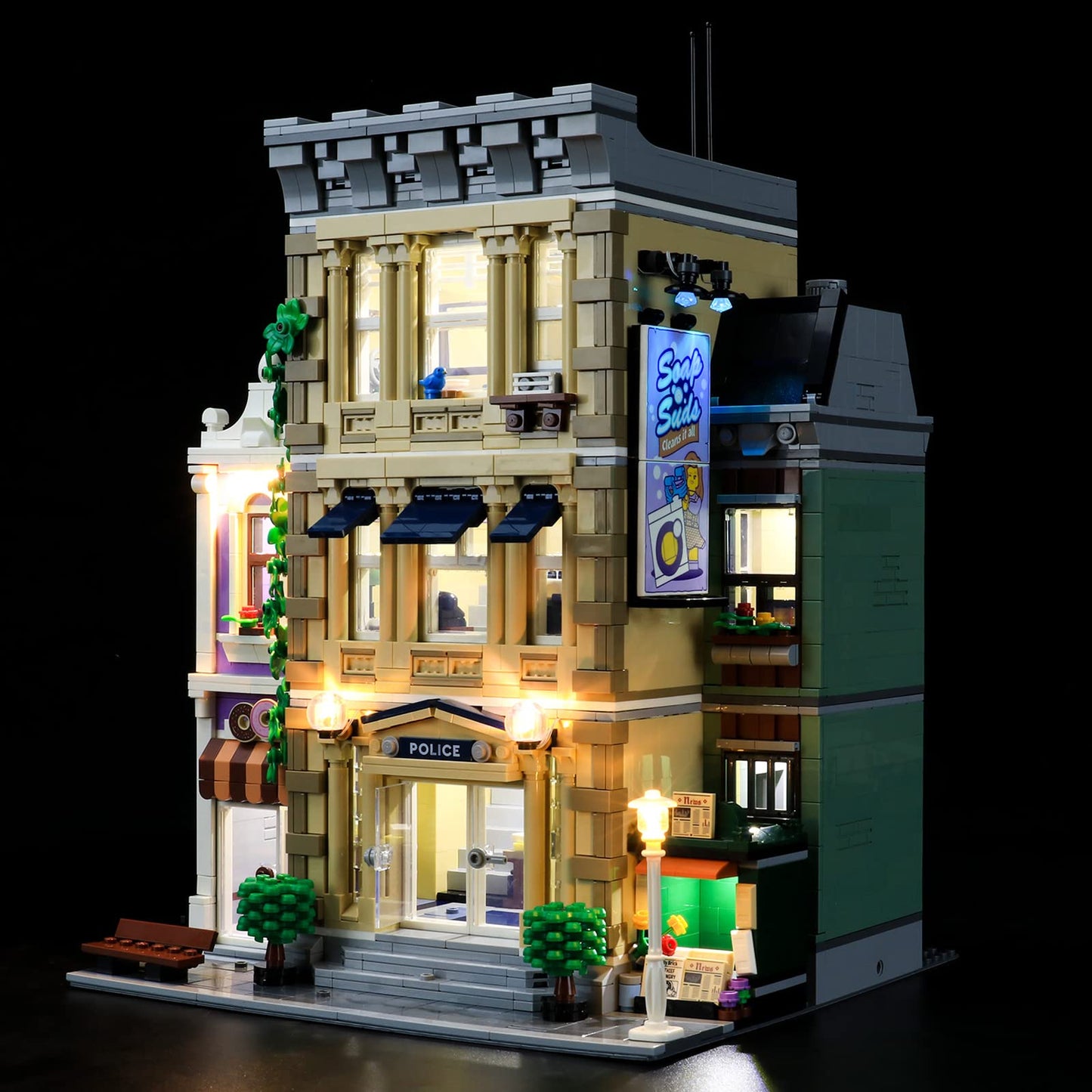 YEABRICKS LED Light for Lego-10278 Creator Expert Police Station Building Blocks Model (Lego Set NOT Included)