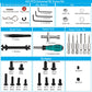 RC Car Stand and 652 PCS RC Screw Kit RC Car Work Stand Repair Workstation RC Hardware Kit Universal RC Car Screw Tools Assortme