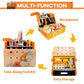KIDWILL Wooden Tool Bench for Kids, 54-Piece Kids Tool Set with 2-in-1 Workbench & Take-Along Tool Kit, STEM Educational Toy Too