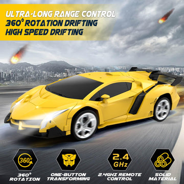 Dolanus Remote Control Car - Transform Robot RC Cars, Toys for Ages 5-7, Kids Toys, 4 Year Old Boy Toys, Toys for 3 4 5 6 7 8 10