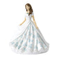 Royal Doulton Birthstone Petites December, Turquoise Hn 5908 Figurine, 7', Blue