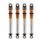 INJORA 51mm Shocks-Long Travel Threaded Double Barrel Damper for Axial AX24 SCX24 Upgrade 1/24 RC Crawler(Gold)