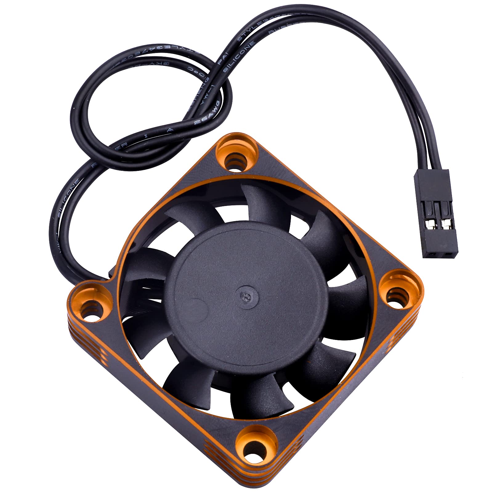 High Speed RC Motor Cooling Fan 40x40mm for ESC/Motor Heat Sink Replacement (Gold)