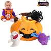 Emoin Baby'S First Halloween Pumpkin Toys Playset - 5Pcs Plush Stuffed Basket With Spider, Ghost, Candy, Bat - Halloween Goodie