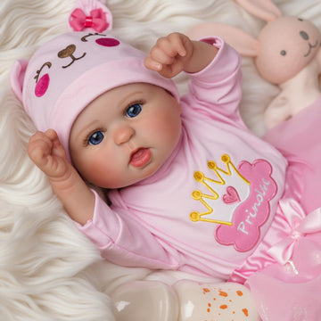 Jizhi Lifelike Reborn Baby Dolls - 20-Inch Cute Realistic Newborn Baby Doll Soft Cloth Body Real Life Baby Dolls Girl With Gift Box For Kids Age 3+ & Collection