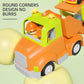 Wanborns Car Toys for 18M+ 2 3 4 5 Years Old Kids, 24in Friction Powered Kids Play Truck with 4pcs Small Car, Best Gift Choice f