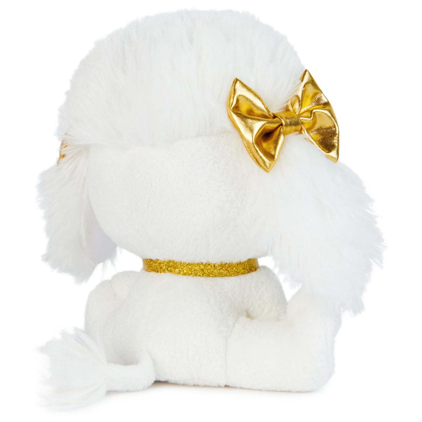 P.Lushes Designer Fashion Pets Catalina Monroe Premium Poodle Puppy Stuffed Animal, White And Gold, 6