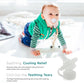 Nippii Freezer Teether Pacifier & Ice Cube Tray - Soft BPA Free Silicone Teething Toy for Babies 0-9 Months - Clear