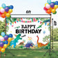 Iiiluyot Funny Dinosaur Birthday Backdrop 6X3.5Ft, Watercolor Dinosaur Birthday Decorations T-Rex Dinosaur Birthday Party Suppli