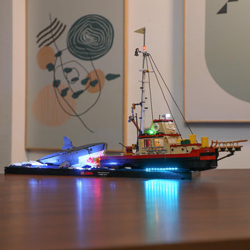 Briksmax Light Kit For Jaws - Led Lighting Compatible With Lego Ideas 21350 Building Set