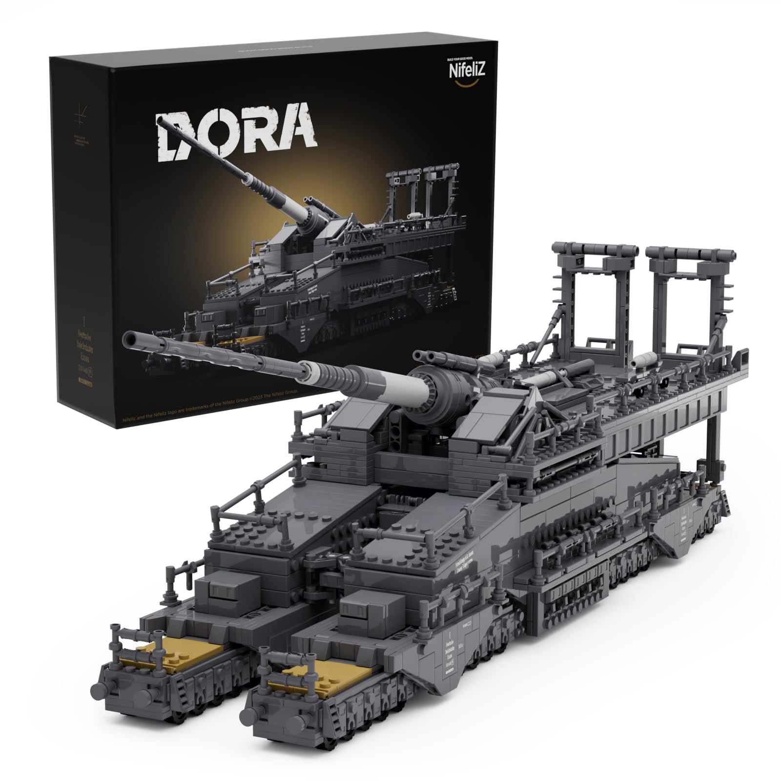 Nifeliz Dora  WW2 Classic Building Set  Collectible Military Model to Build and Display  mature-themed Gift Ideal for Military Enthusiasts (2 355 PCS  NF10240)