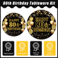 Kepeel 96Pcs 80Th Birthday Party Tableware Set, Back In 1944 Birthday Party Decorations Supplies For Men Women Cheers To 80 Year