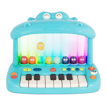 B. Toys- Hippo Pop- Musical Toy Keyboard – Play Piano – Songs, Sounds & Lights – Musical Instrument For Toddlers, Kids – 12 Months +