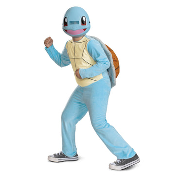 Disguise Kids Pokemon Squirtle Costume | Boys Squirtle Cosplay | Starter Pokemon Costume | Inflatable Shell & Headpiece, Size 10-12