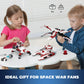 QLT 3 in 1 Space Wars Building Set - X-Wing Fighter, Republic Tank, AV-7 Cannon, Plastic, Model YC329, Compatible with Lego, Ages 6+
