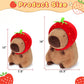 Achwishap Capybara Plush,Cute Plushies Capybara Stuffed Animal,Capybara Plush Toys,Kawaii Plush Stuffed Toy With Strawberry Hat