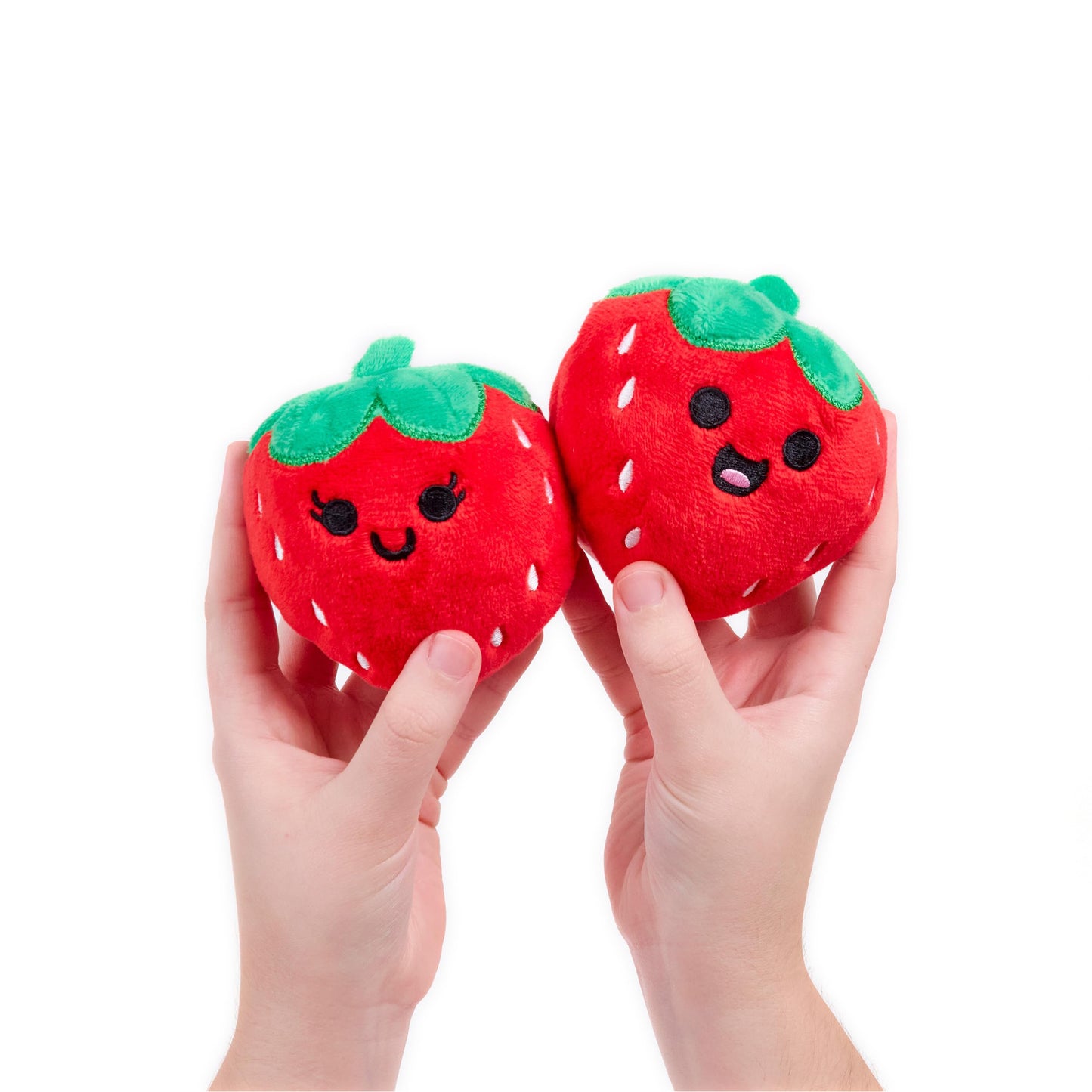WHAT DO YOU MEME? Emotional Support Strawberries Plushies, 5-Pack Cuddly Toys, One Size, Red, Model ESS512