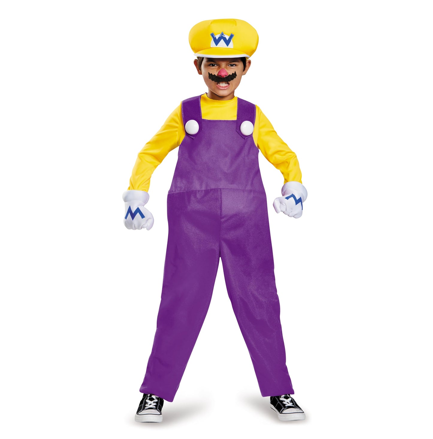Wario Deluxe Super Mario Bros. Nintendo Costume, Medium/7-8