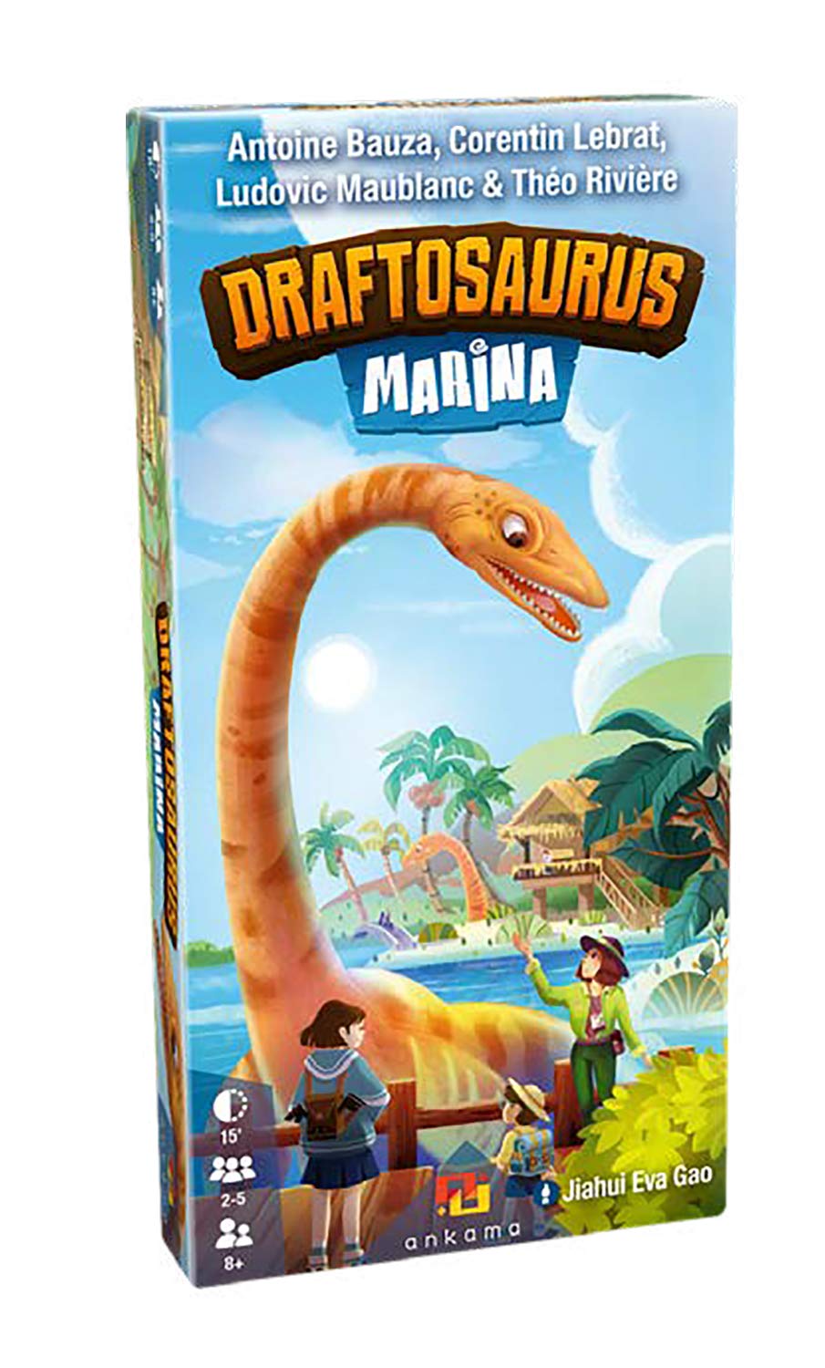 Ankama Draftosaurus Marina - Add Dino-meeples, 2-5 Players, 15-20 mins, Ages 8+, Multicoloured, Model ANK270