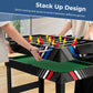 Gymax 49'' Multi Game Table, 4 In 1 Game Table With Foosball Table, Pool Billiards, Air Hockey & Table Tennis, Complete Combinat