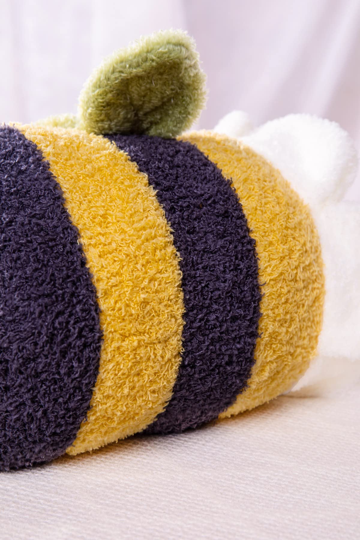 13.9 Inch Fuzzy Bumblebee Stuffed Animal Honey Bee Pulshies with Cute Face and White Wings Cuddly Bumble Bee Plush Toy Honeybee Anime Gifts for Kids And Lovers In Birthday  Valentines  Christmas...