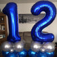40 Inch Navy Blue 21 Number Balloons Giant Jumbo Huge 12 Or 21 Foil Mylar Helium Number Digital Balloons Dark Blue Birthday Myla
