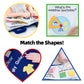 Jollybaby Quiet Book Montessori Toys, Toddlers Travel Toy, Preschool Learning Activities Early Educational Toy, 10 Sensory Activ