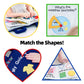 Jollybaby Quiet Book Montessori Toys, Toddlers Travel Toy, Preschool Learning Activities Early Educational Toy, 10 Sensory Activ
