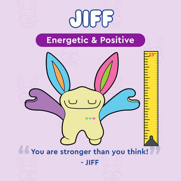 Bumpas Stuffed Animal - Cute Cuddle Pal, Jiff - Weighted Stuffed Animal